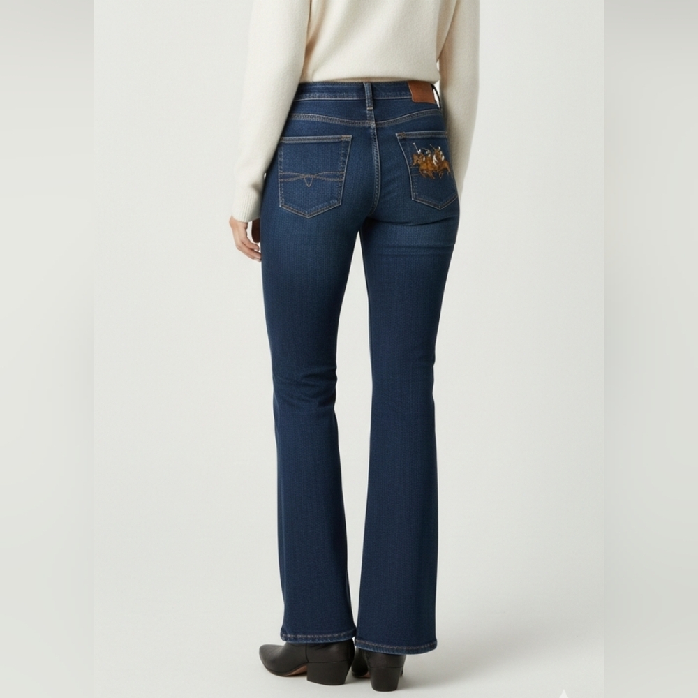 {Polo Ralph Lauren} Western Boot Cut Delancey 740 Equestrian Embroidered